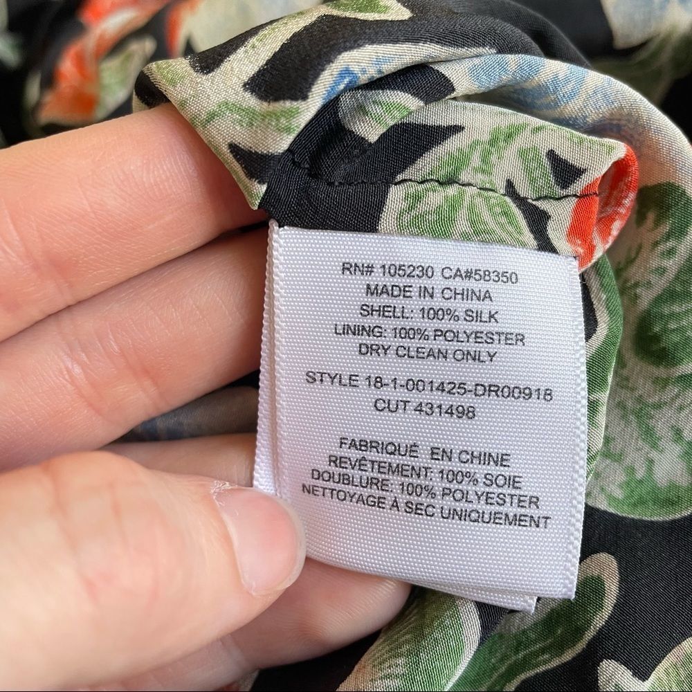 Joie Deme Sleeveless Floral 100% Silk Midi Dress - Picture 5 of 7